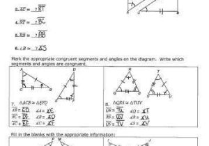 Triangle Congruence Worksheet 1 Answer Key or Worksheet Answers for Geometry Worksheets for All