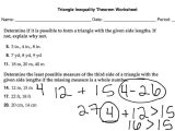 Triangle Inequality Worksheet Also Triangle Inequality Worksheet Cadrecorner