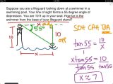 Triangle Inequality Worksheet or Angle Elevation and Depression Worksheet with Answers S
