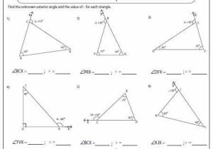 Triangle Interior Angle Worksheet Answers and 1349 Best Geometry Images On Pinterest
