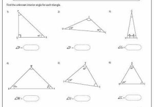 Triangle Interior Angle Worksheet Answers or 58 Best Math Images On Pinterest