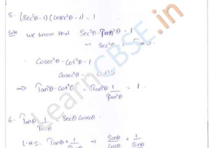 Trig Identities Worksheet Pdf or Rd Sharma Class 10 solutions Chapter 6 Trigonometric Identities