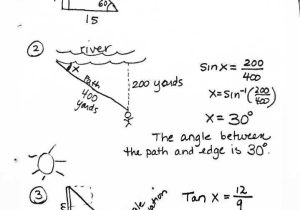 Trig Word Problems Worksheet Answers Also Graphing Trig Functions Worksheet with Answers Image Collections