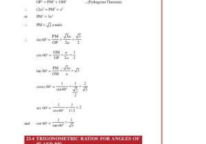 Trigonometric Ratios Worksheet Answers Along with Trigonometric Ratios Of some Special Angles 5 638 Cb=
