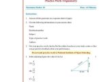 Trigonometric Ratios Worksheet Answers Along with Trigonometric Ratios Of some Special Angles