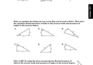 Trigonometry Ratios In Right Triangles Worksheet as Well as Worksheets 50 Beautiful Trigonometric Ratios Worksheet High