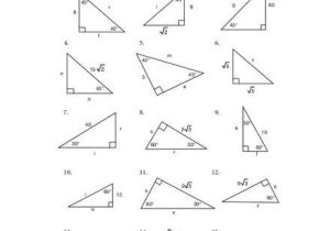 Trigonometry Ratios In Right Triangles Worksheet or Worksheets 47 Inspirational Special Right Triangles Worksheet High