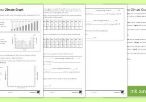 Tropical Rainforest Worksheet Along with Climate Graph Worksheet Activity Sheet Geography