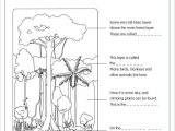 Tropical Rainforest Worksheet Along with Free Rainforest Worksheets for Kindergarten Animals Coloring Pages