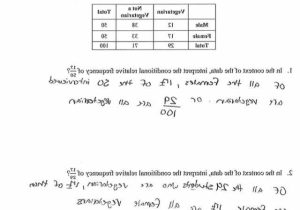 Two Way Tables and Relative Frequency Worksheet Answers Along with Gorgeous Worksheet Relative Frequency Worksheet Mytourvn Worksheet
