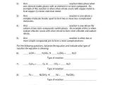 Types Of Chemical Reactions Worksheet Pogil and 22 Best Types Chemical Reactions Worksheet Answers