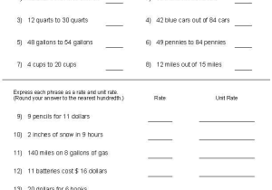 Unit Rate Worksheet 7th Grade Also Ratios and Rates Worksheets Math Aids Pinterest