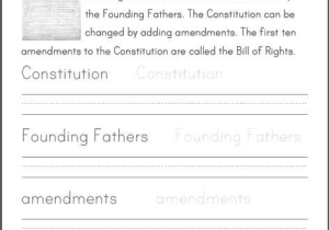 United States Constitution Worksheet with U S Constitution Informational Text Primary source and