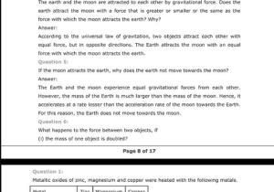 Universal Gravitation Worksheet Physics Classroom Answers and Ncert solutions for Class 9 English Moments