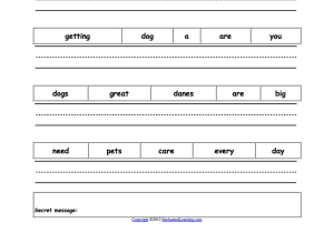 Unscramble Sentences Worksheets 1st Grade Along with Collection Of Free Printable Writing Sentences Worksheets for