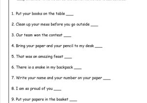 Unscramble Sentences Worksheets 1st Grade with Plete Sentences Worksheets 1st Grade the Best Worksheets Image