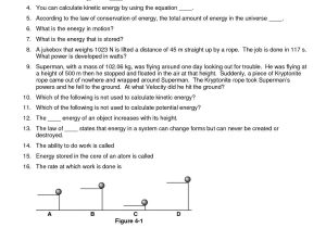 Velocity Worksheet with Answers and Potential and Kinetic Energy Worksheet Answer Key Unique Potential