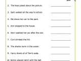 Verb Worksheets 1st Grade or Verb Worksheets for 1st Grade Benderos Printable Math