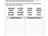 Verb Worksheets 2nd Grade or Agreeable Worksheets Verbs In Past Tense Verb Tense Worksheet for