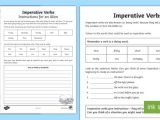 Verbs Worksheet Pdf and Imperative Verbs Bossy Words Worksheet Imperative Verbs Bossy