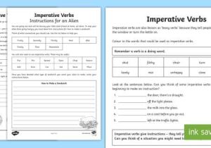 Verbs Worksheet Pdf and Imperative Verbs Bossy Words Worksheet Imperative Verbs Bossy