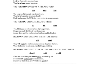 Verbs Worksheets for Grade 1 Along with Helping Verbs Worksheets 3rd Grade the Best Worksheets Image