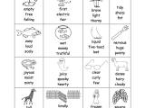 Verbs Worksheets for Grade 1 as Well as Adjectives Vocabulary Word List Enchantedlearning