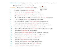 Vocabulary Practice Worksheets or Workbooks Ampquot Homographs Worksheets for 5th Grade Free Print