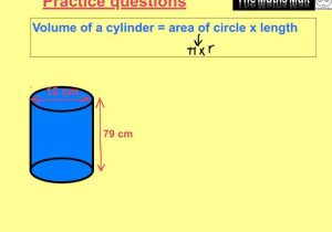 Volume Of A Cylinder Worksheet Pdf Also Volume Of A Cylinder Practice Questions and Answers Youtub