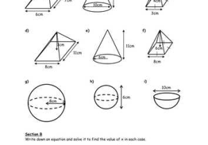 Volume Of Pyramids Worksheet Kuta Along with Volume Cones Cylinders and Spheres Worksheet with Answers Kidz