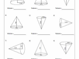 Volume Of Pyramids Worksheet Kuta or Volume Cones Cylinders and Spheres Worksheet with Answers Kidz