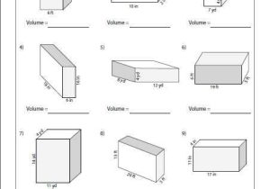 Volume Rectangular Prism Worksheet Answers as Well as Volume Cylinder Worksheet