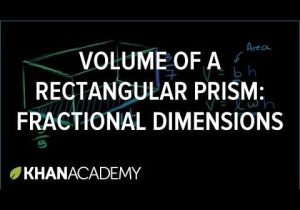 Volume Rectangular Prism Worksheet Answers with Volume Of A Rectangular Prism Fractional Dimensions Video