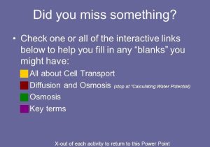 Water Potential and Osmosis Worksheet Answers Also Cellular Transport Diffusion and Osmosis Ppt Video Online
