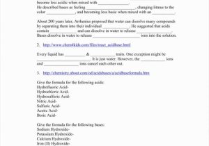 Water Water Everywhere Worksheet Answers and Introduction to Acids and Bases Worksheet Worksheet Math