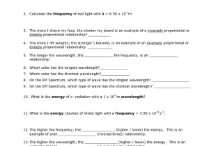 Wave Interactions Worksheet Answers Also Wave Speed Equation Worksheet Image Collections Worksheet for Kids
