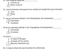 Wave Review Worksheet Answers and Vocabulary
