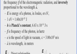 Wavelength Frequency and Energy Worksheet as Well as Wavelength Frequency and Energy Worksheet