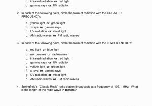 Wavelength Frequency Speed and Energy Worksheet Answers Also Electromagnetic Spectrum Worksheet with Answers Image Collections