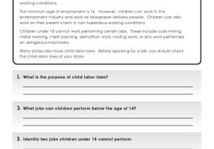 Weaknesses Of the Articles Of Confederation Worksheet as Well as Learn About Child Labor Laws In the U S In This Free Activity From