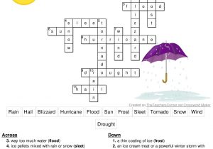 Weather and Climate Worksheets Pdf Along with Math Crossword Puzzles Printable Grade Puzzle Worksheet for Word 2