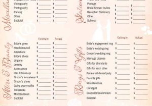 Wedding Flower Planning Worksheet and Free Printable Wedding Cost Checklist