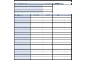 Weekly Budget Worksheet Pdf or Detailed Bud Worksheet Lovely Family Bud Template Excel Simple