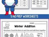 Winter Math Worksheets Along with First Grade Math Worksheets 1st Worksheet Maths for Class Addition