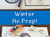 Winter Worksheets for Preschoolers with Kindergarten Winter Activities Math and Literacy No Prep