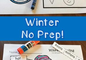 Winter Worksheets for Preschoolers with Kindergarten Winter Activities Math and Literacy No Prep