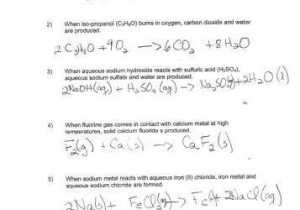 Word Equations Chemistry Worksheet or Word Equations Worksheet Answers the Best Worksheets Image