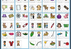 Word Family Worksheets Kindergarten Also Free Cvc Word Family Puzzles Short A