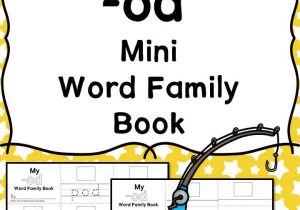 Word Family Worksheets Kindergarten or Od Cvc Word Family Worksheets Make A Word Family Book
