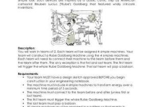 Work and Machines Worksheet and Image Result for Rube Goldberg Worksheet Rube Pinterest